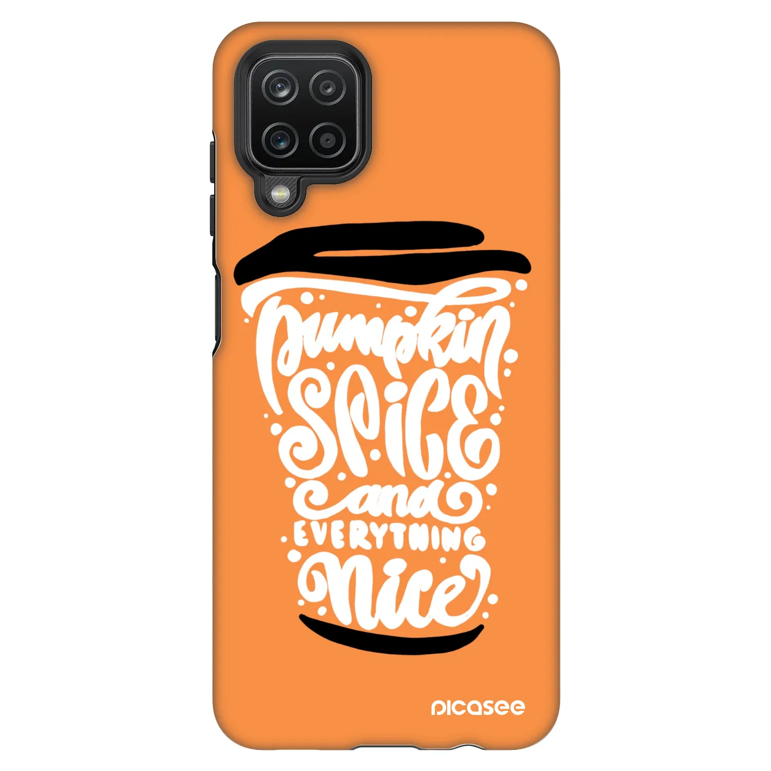 Picasee Fashion Case pentru Samsung Galaxy A12 A125F - Pumpkin coffee