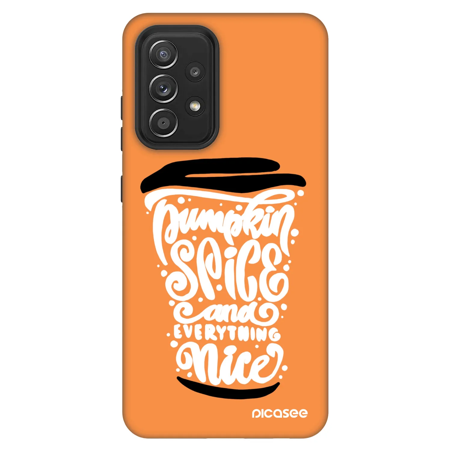 Picasee Fashion Case pentru Samsung Galaxy A52 5G A525F - Pumpkin coffee