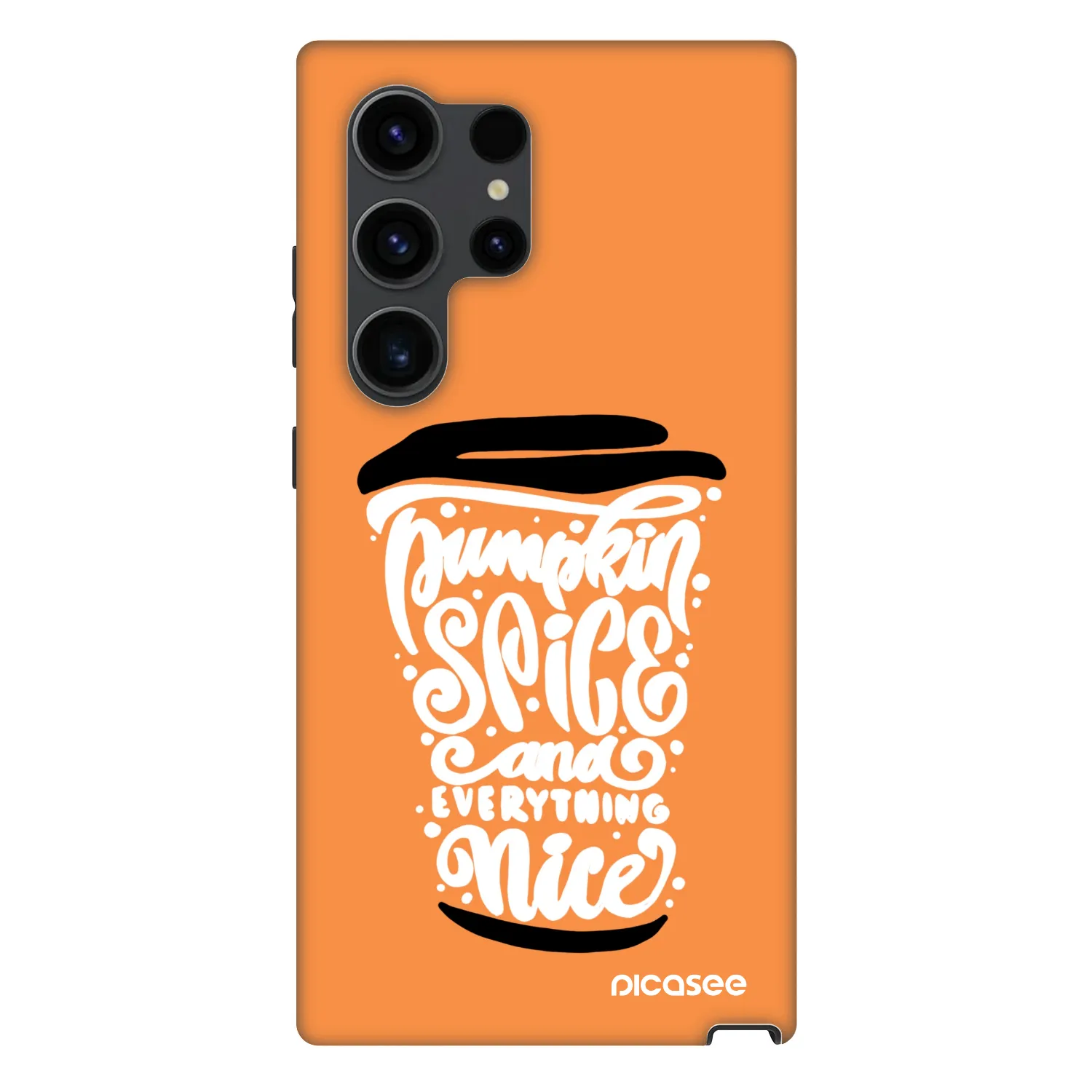 Picasee Fashion Case PowerShare pro Samsung Galaxy S24 Ultra S928B 5G - Pumpkin coffee