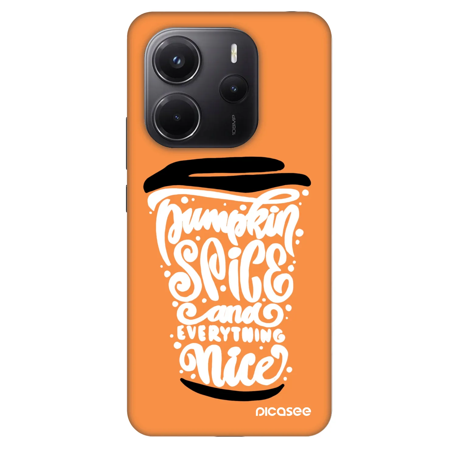 Picasee Fashion Case pentru Xiaomi Redmi Note 14 4G - Pumpkin coffee