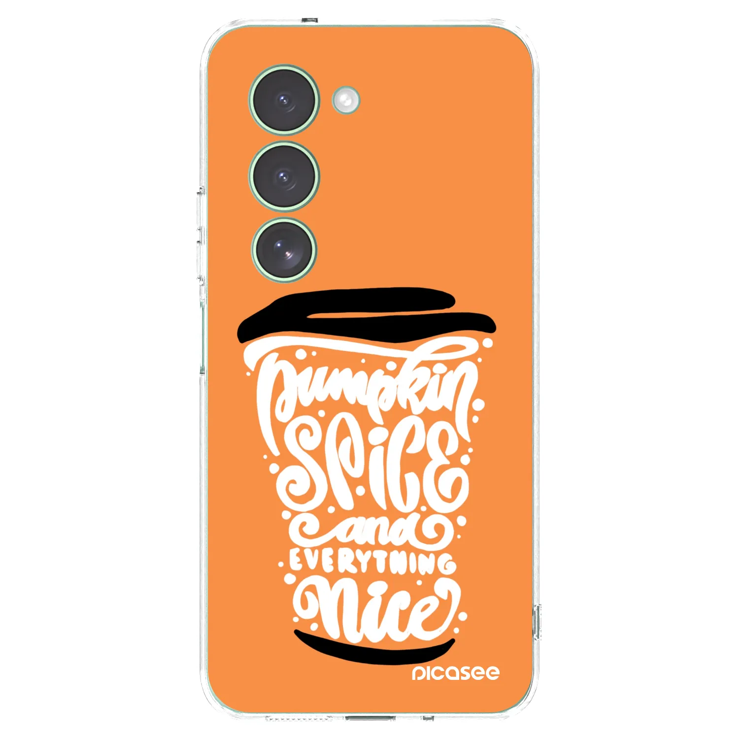 Picasee husă transparentă din silicon pentru Xiaomi Redmi 15 5G - Pumpkin coffee