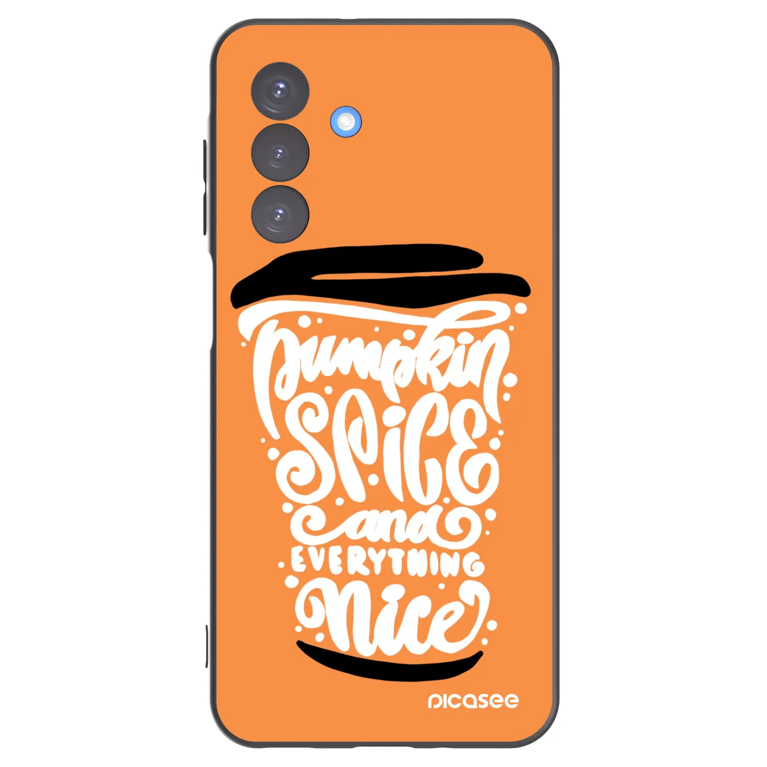 Picasee husă neagră din silicon pentru Samsung Galaxy A17 5G - Pumpkin coffee