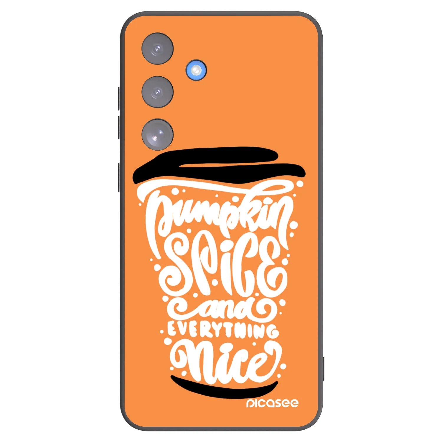 Picasee husă neagră din silicon pentru Samsung Galaxy S25 FE 5G - Pumpkin coffee