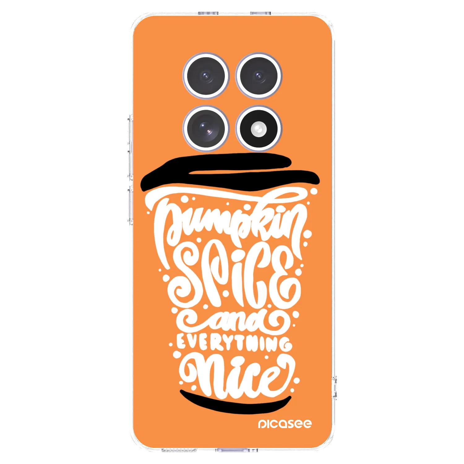 Picasee husă transparentă din silicon pentru Xiaomi Redmi Note 15 4G - Pumpkin coffee