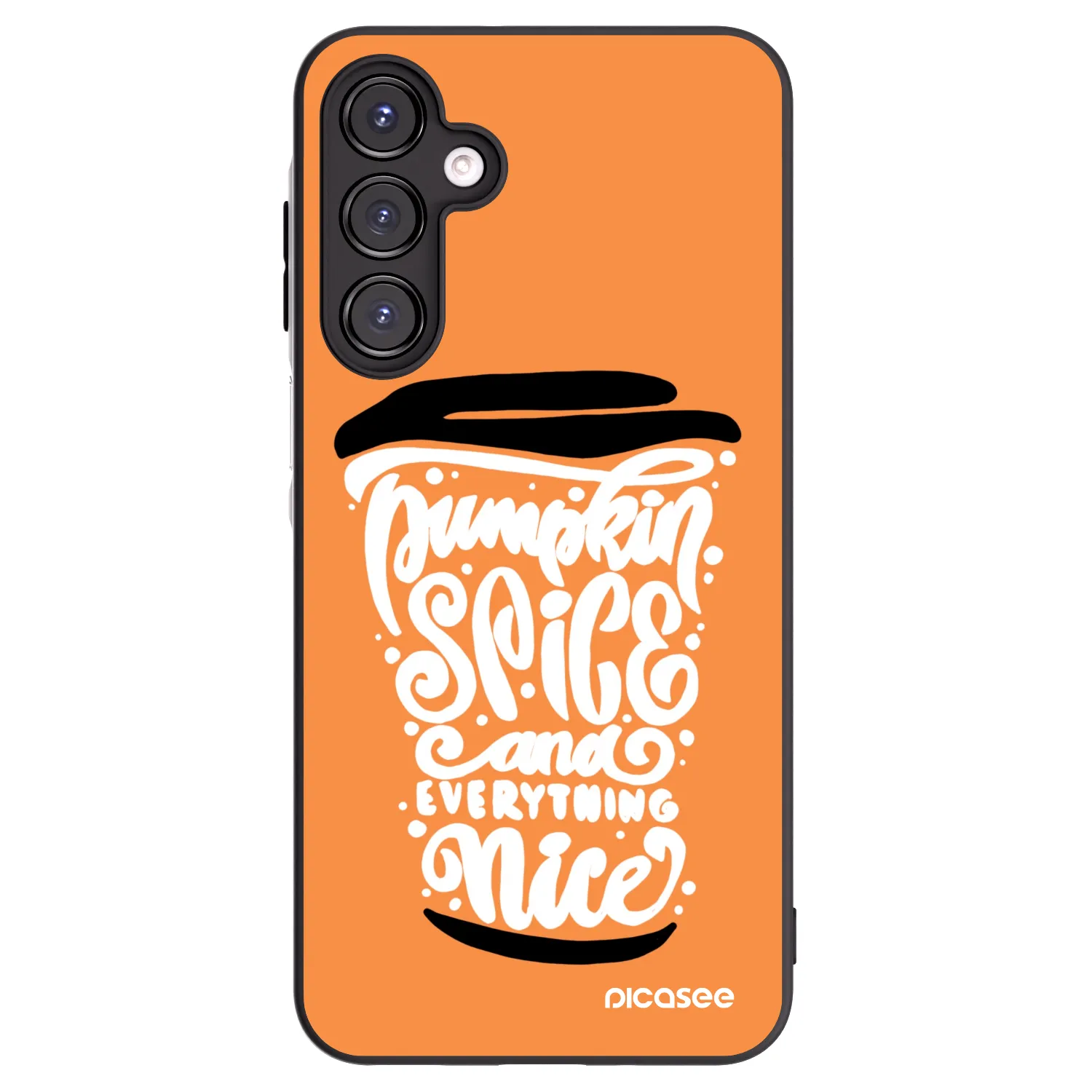 Picasee husă neagră din silicon pentru Samsung Galaxy A16 4G - Pumpkin coffee