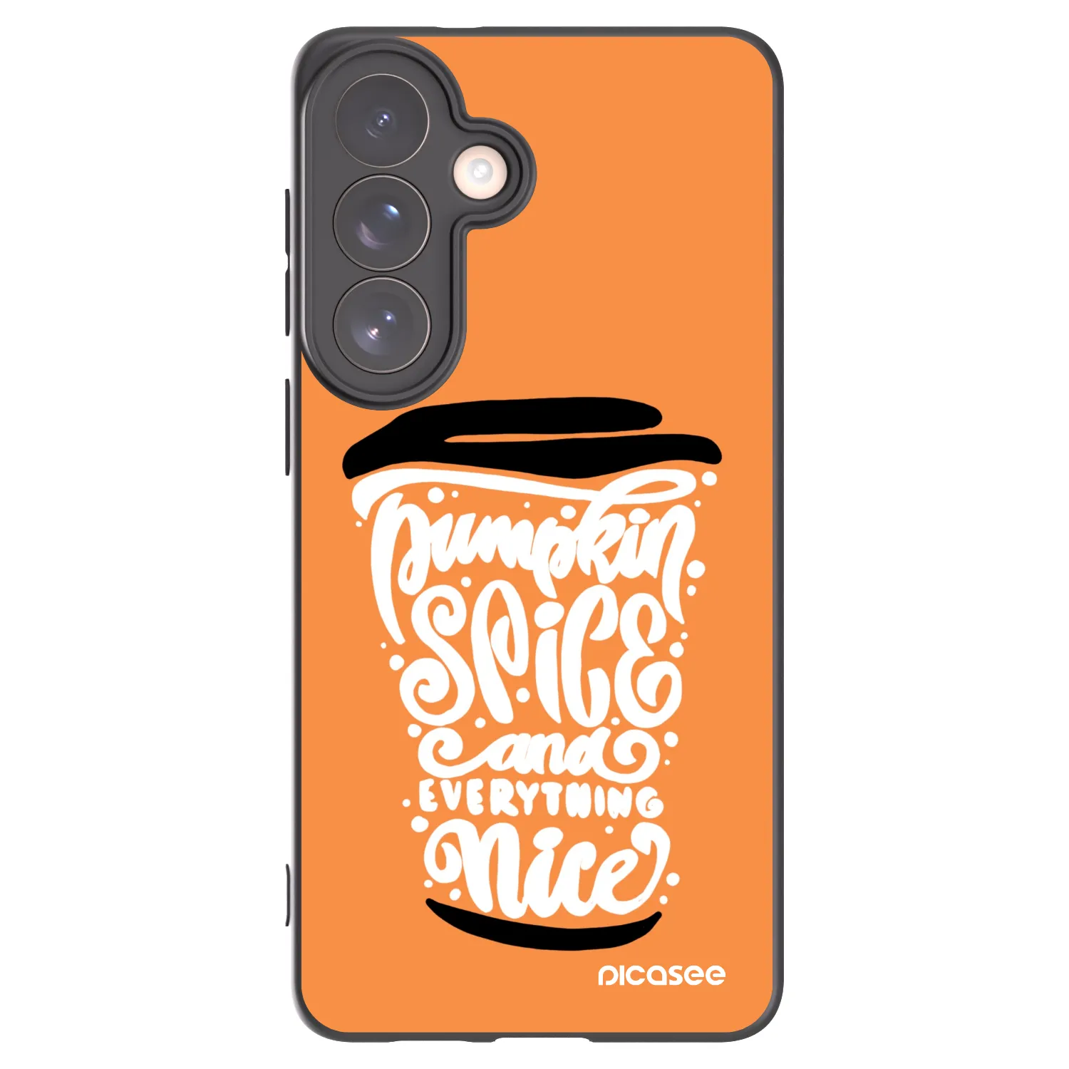 Picasee husă neagră din silicon pentru Samsung Galaxy S26+ - Pumpkin coffee