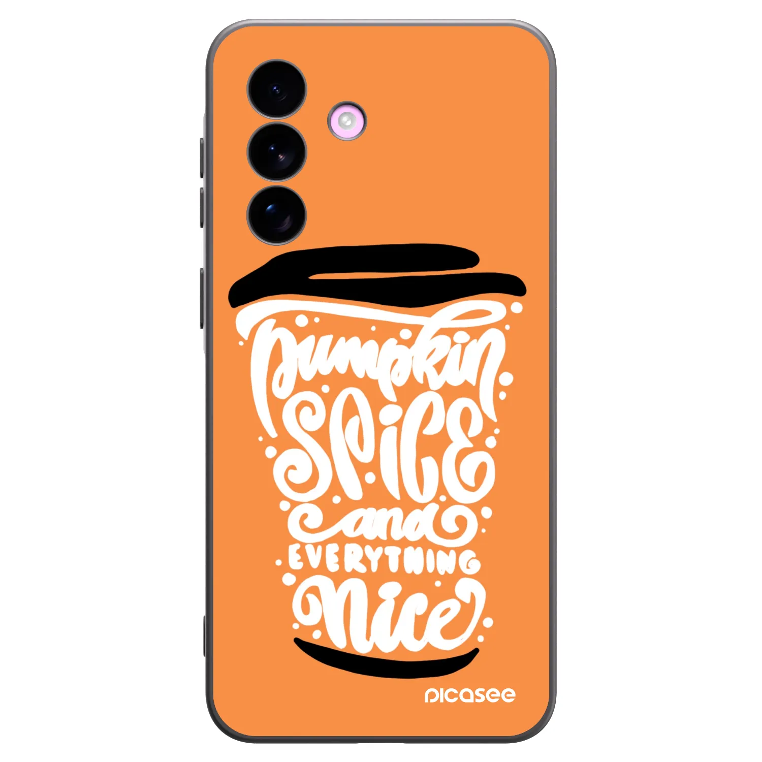 Picasee husă neagră din silicon pentru Samsung Galaxy A57 5G - Pumpkin coffee