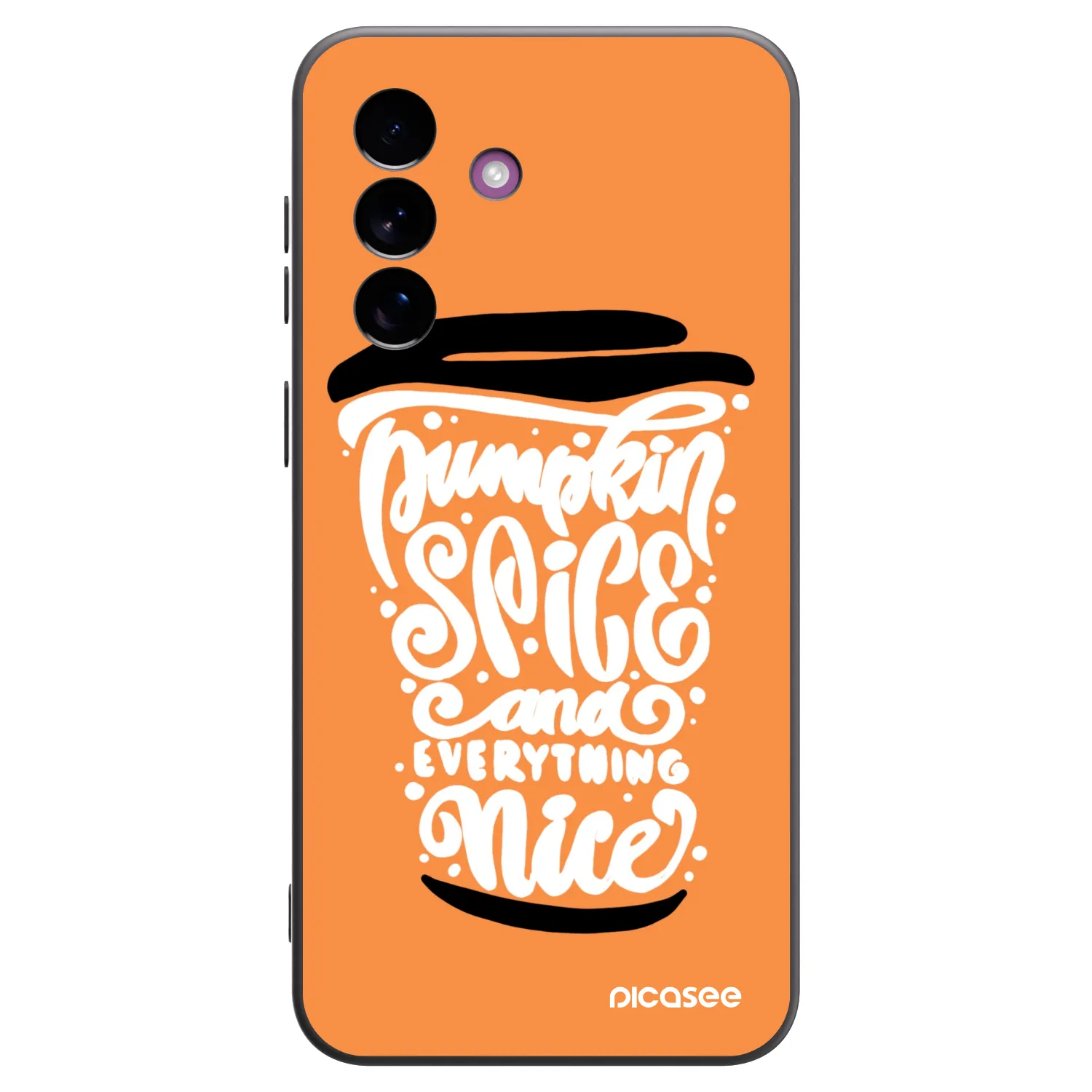 Picasee husă neagră din silicon pentru Samsung Galaxy A37 - Pumpkin coffee