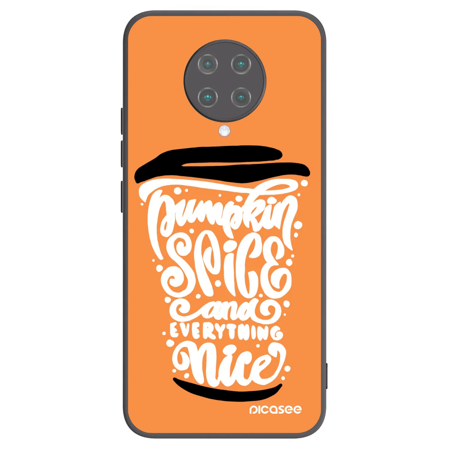 Picasee husă neagră din silicon pentru Xiaomi Poco F2 Pro - Pumpkin coffee