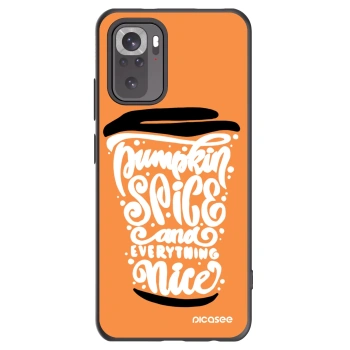 Picasee husă neagră din silicon pentru Xiaomi Redmi Note 10S - Pumpkin coffee