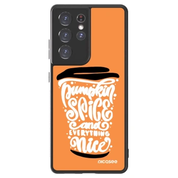 Picasee ULTIMATE CASE pentru Samsung Galaxy S21 Ultra 5G G998B - Pumpkin coffee