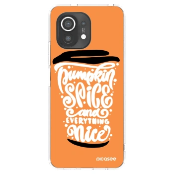 Picasee husă transparentă din silicon pentru Xiaomi Mi 11 - Pumpkin coffee