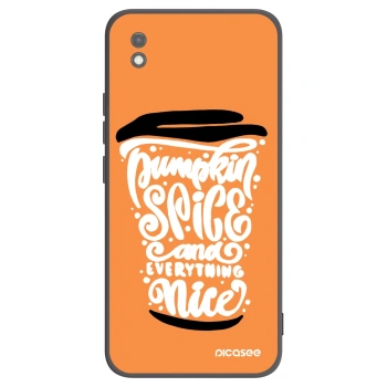 Picasee husă neagră din silicon pentru Xiaomi Redmi 9AT - Pumpkin coffee
