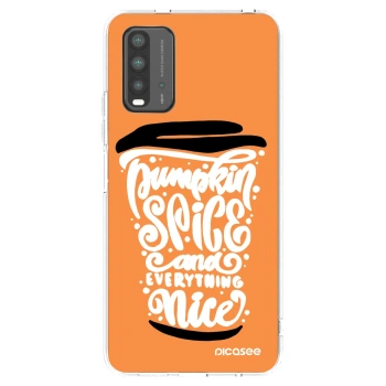 Picasee husă neagră din silicon pentru Xiaomi Redmi 9T - Pumpkin coffee