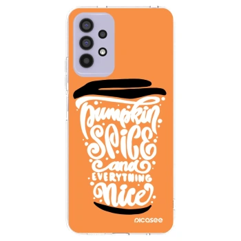 Picasee husă transparentă din silicon pentru Samsung Galaxy A32 4G SM-A325F - Pumpkin coffee