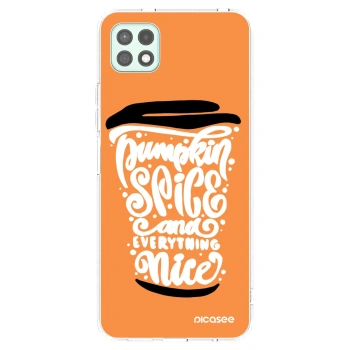 Picasee husă transparentă din silicon pentru Samsung Galaxy A22 A226B 5G - Pumpkin coffee