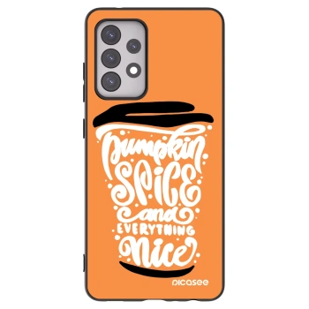 Picasee husă neagră din silicon pentru Samsung Galaxy A52s 5G A528B - Pumpkin coffee