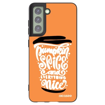 Picasee husă neagră din silicon pentru Samsung Galaxy S21 FE 5G - Pumpkin coffee