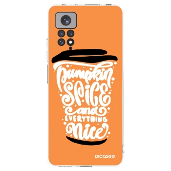 Picasee husă transparentă din silicon pentru Xiaomi Redmi Note 11S 4G - Pumpkin coffee