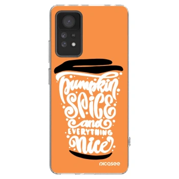 Picasee husă transparentă din silicon pentru Xiaomi Redmi Note 11 Pro 5G - Pumpkin coffee
