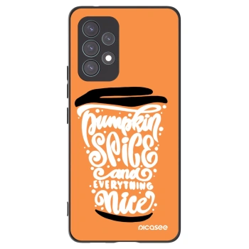Picasee husă neagră din silicon pentru Samsung Galaxy A53 5G A536 - Pumpkin coffee