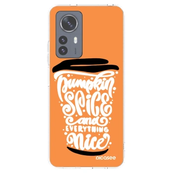 Picasee husă transparentă din silicon pentru Xiaomi 12 Pro - Pumpkin coffee