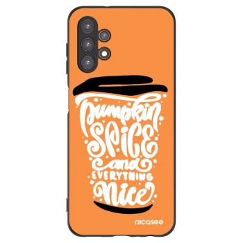 Picasee husă neagră din silicon pentru Samsung Galaxy A13 4G A135 - Pumpkin coffee