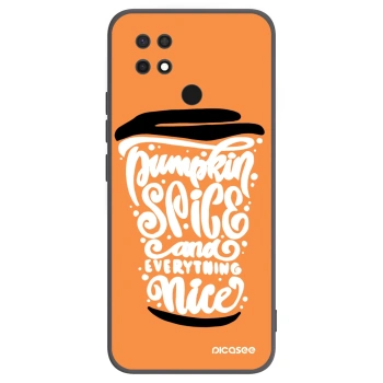 Picasee husă neagră din silicon pentru Xiaomi Redmi 10C - Pumpkin coffee