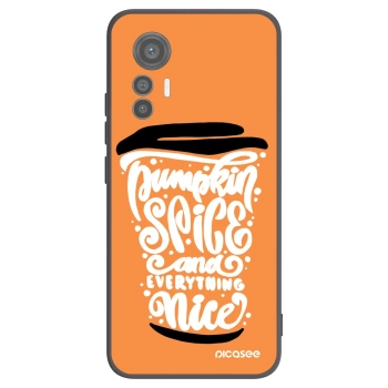Picasee husă neagră din silicon pentru Xiaomi 12 Lite - Pumpkin coffee