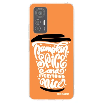 Picasee husă transparentă din silicon pentru Xiaomi 12 Lite - Pumpkin coffee
