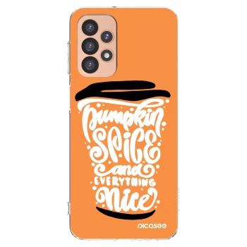 Picasee husă transparentă din silicon pentru Samsung Galaxy A23 A236B 5G - Pumpkin coffee