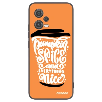 Picasee husă neagră din silicon pentru Xiaomi Poco X5 - Pumpkin coffee
