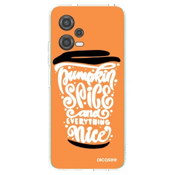 Picasee husă transparentă din silicon pentru Xiaomi Poco X5 - Pumpkin coffee