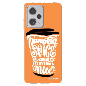 Picasee husă transparentă din silicon pentru Xiaomi Redmi Note 12 Pro+ 5G - Pumpkin coffee