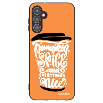 Picasee husă neagră din silicon pentru Samsung Galaxy A14 5G A146P - Pumpkin coffee