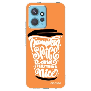 Picasee husă transparentă din silicon pentru Xiaomi Redmi Note 12 4G - Pumpkin coffee