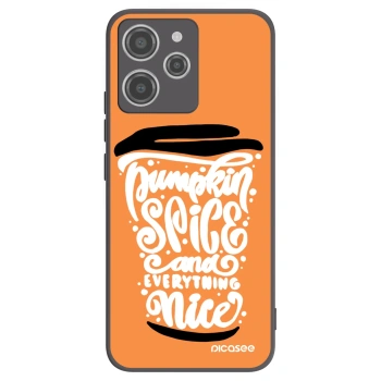 Picasee husă neagră din silicon pentru Xiaomi Redmi 12 4G - Pumpkin coffee