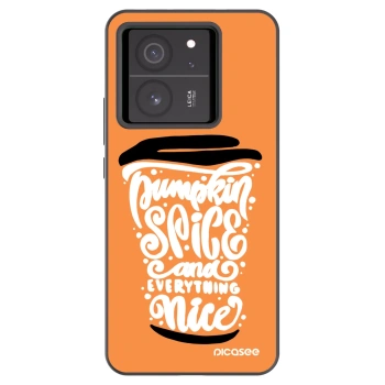 Picasee husă neagră din silicon pentru Xiaomi 13T - Pumpkin coffee
