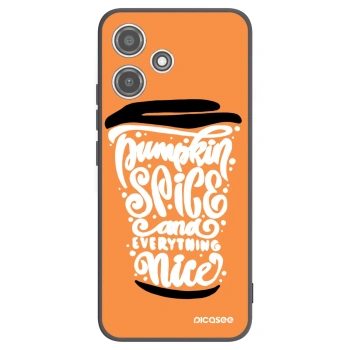 Picasee husă neagră din silicon pentru Xiaomi Redmi 12 5G - Pumpkin coffee