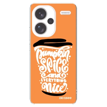Picasee husă transparentă din silicon pentru Xiaomi Redmi Note 13 Pro+ 5G - Pumpkin coffee