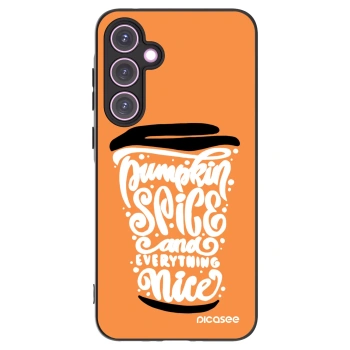 Picasee husă neagră din silicon pentru Samsung Galaxy A35 5G A356B - Pumpkin coffee