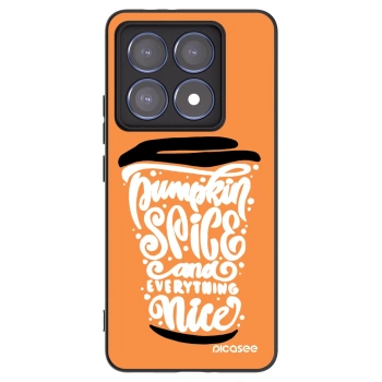 Picasee husă neagră din silicon pentru Xiaomi 14T Pro - Pumpkin coffee