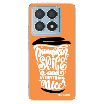 Picasee husă transparentă din silicon pentru Xiaomi 14T Pro - Pumpkin coffee