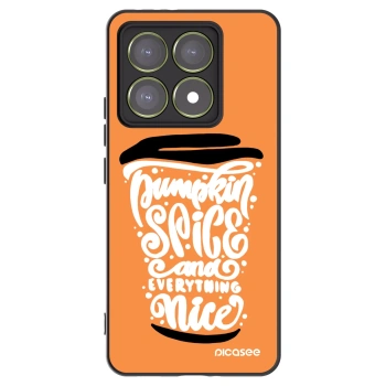 Picasee husă neagră din silicon pentru Xiaomi 14T - Pumpkin coffee