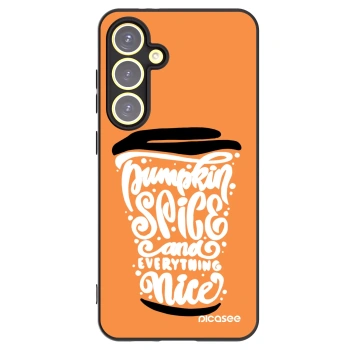 Picasee husă neagră din silicon pentru Samsung Galaxy S24 FE S721B - Pumpkin coffee