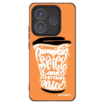 Picasee husă neagră din silicon pentru Xiaomi Redmi Note 14 5G - Pumpkin coffee
