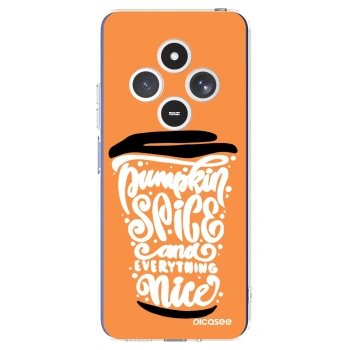 Picasee husă transparentă din silicon pentru Xiaomi Redmi 14C - Pumpkin coffee