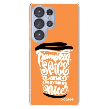 Picasee husă transparentă din silicon pentru Samsung Galaxy S25 Ultra 5G - Pumpkin coffee