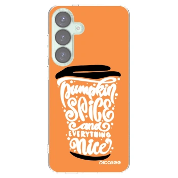 Picasee husă transparentă din silicon pentru Samsung Galaxy S25+ 5G - Pumpkin coffee