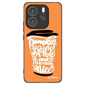 Picasee husă neagră din silicon pentru Xiaomi Redmi Note 14 4G - Pumpkin coffee